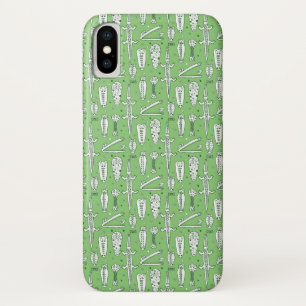 Sketch Crocodile Pattern iPhone X Hoesje