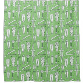 Sketch Crocodile Pattern Douchegordijn (Voorkant)