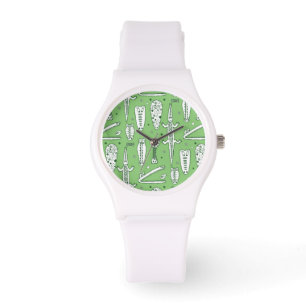 Sketch Crocodile Pattern Horloge