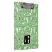 Sketch Crocodile Pattern | Monogram Klembord (Rechts)