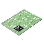 Sketch Crocodile Pattern | Monogram Notitieboek (Linkerzijde)