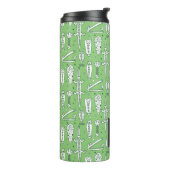 Sketch Crocodile Pattern | Monogram Thermosbeker (Gedraaid links)