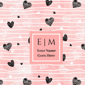 Sketch Hearts Personalized Best Valentine Gift Bad Handdoek