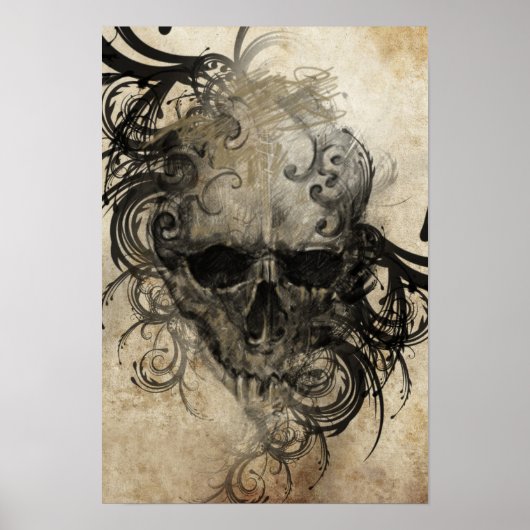 Sketch Of Tattoo Art, Handmade Illustration Poster (Voorkant)
