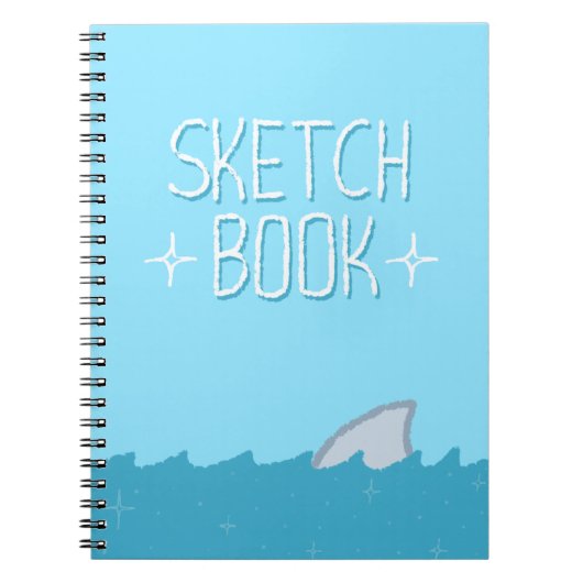 sketchbook à thème requin / carnet ! (Devant)