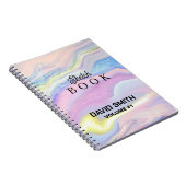 Sketchbook cadeau voor haar met aangepaste naamkle notitieboek (Rechterzijde)