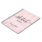 Sketchbook cadeau voor haar met aangepaste naamkle notitieboek (Linkerzijde)