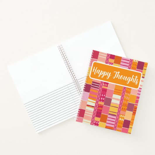 Sketchbook Marks-Textured Multicoloured Stripes Notitieboek (Binnen)