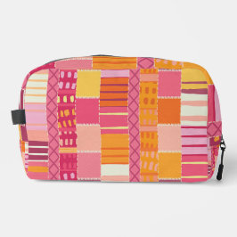 Sketchbook Marks-Textured Multicoloured Stripes Toilettasje