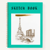 Sketchbook Paris Neon Notitieboek (Voorkant)