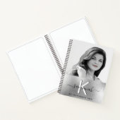 Sketchbook Silver Aangepast fotoscript monogram Notitieboek (Binnen)