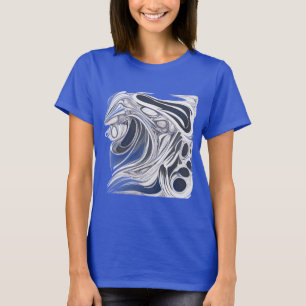 Sketchbook Style Design - Handgetekende zwart-wit T-shirt