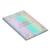 Sketchbook Unicorn Holographic Glitter Notitieboek (Rechterzijde)