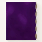 Sketchbook vlinder paarse gouden elegante naam notitieboek (Achterkant)