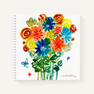 Sketchbook waterverf bloemen notitieboek