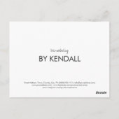 Sketched Brow Microblading Bedankingskort Korting Briefkaart (Achterkant)