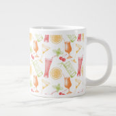 Sketched Cocktail Pattern Extra Grote Mok (Rechts)