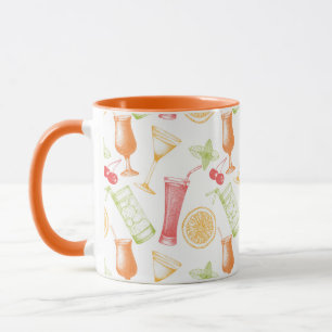 Sketched Cocktail Pattern Mok