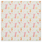 Sketched Cocktail Pattern Stof (Swatch)