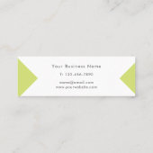 Sketched Dahlia Botanical Simple Elegant Mini Visitekaartje (Achterkant)