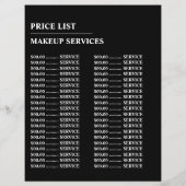 Sketched Eyes, Makeup Artist Adverteren Flyer (Achterkant)