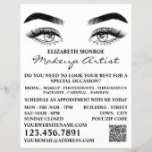 Sketched Eyes, Makeup Artist Adverteren Flyer (Voorkant)