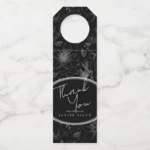 Sketched Floral Outline Dank u grijs/Blk ID939 Flessenhanger (Voorkant)