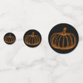 Sketched Halloween Pumpkin Confetti (Achterkanten)