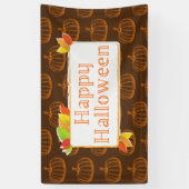 Sketched Halloween Pumpkin Spandoek (Verticaal)