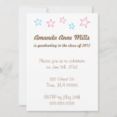 Sketched Loose Leaf Graduation Party Save the Date Kaart (Achterkant)