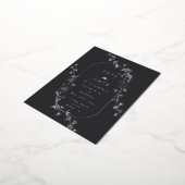 Sketched Modern Floral Wedding Foil Invitation (Rotation)