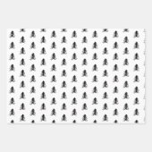 Sketched Pine Trees Coordinating Holiday Inpakpapier Vel (Voorkant 3)