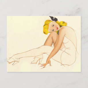Sketched Pinup Briefkaart