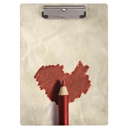 Sketched Scribble Heart Klembord (Voorkant)