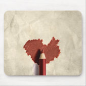 Sketched Scribble Heart Muismat (Voorkant)