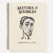 Sketches en Scribbles Notitieboek (Voorkant)