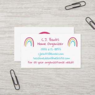Sketchy Carte de visite arc-en-ciel