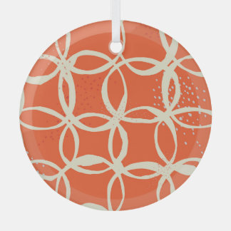 Sketchy Circles Trendy naadloos design Glas Ornament