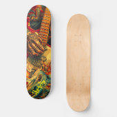 Sketchy elektrische gitaar skateboard (Voorkant)