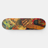 Sketchy elektrische gitaar skateboard (Horizontaal)