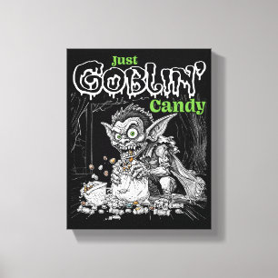 Sketchy Just Goblin’ Snoep voor Darker Items Canvas Afdruk