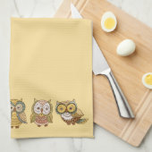 Sketchy Owls Theedoek (Quarter Fold)