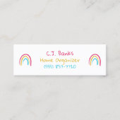 Sketchy Rainbows Mini Carte de visite (Devant)