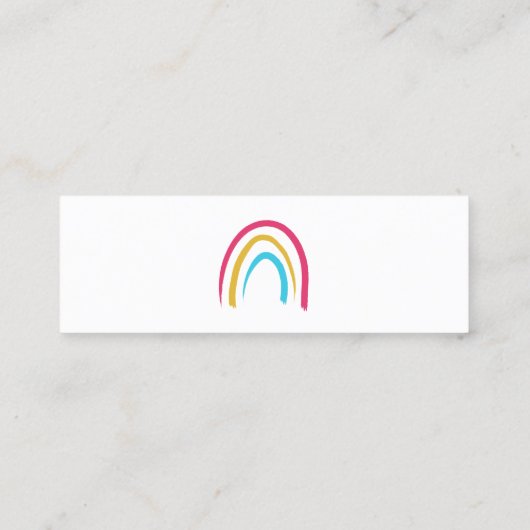 Sketchy Rainbows Mini Carte de visite (Dos)