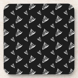 Sketchy Sailboat Pattern Onderzetter