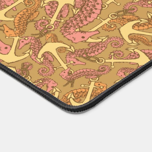 Sketchy Seahorse And Anchor Pattern (Coin)