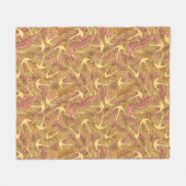 Sketchy Seahorse and Anchor Pattern Fleece Deken (Voorkant (Horizontaal))
