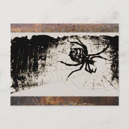 Sketchy Spider Briefkaart (Voorkant)