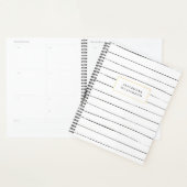 Sketchy Stripes Personalized Planner (Display)