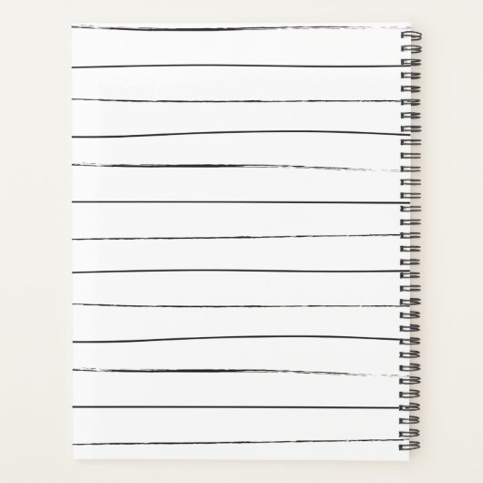 Sketchy Stripes Personalized Planner (Achterkant)